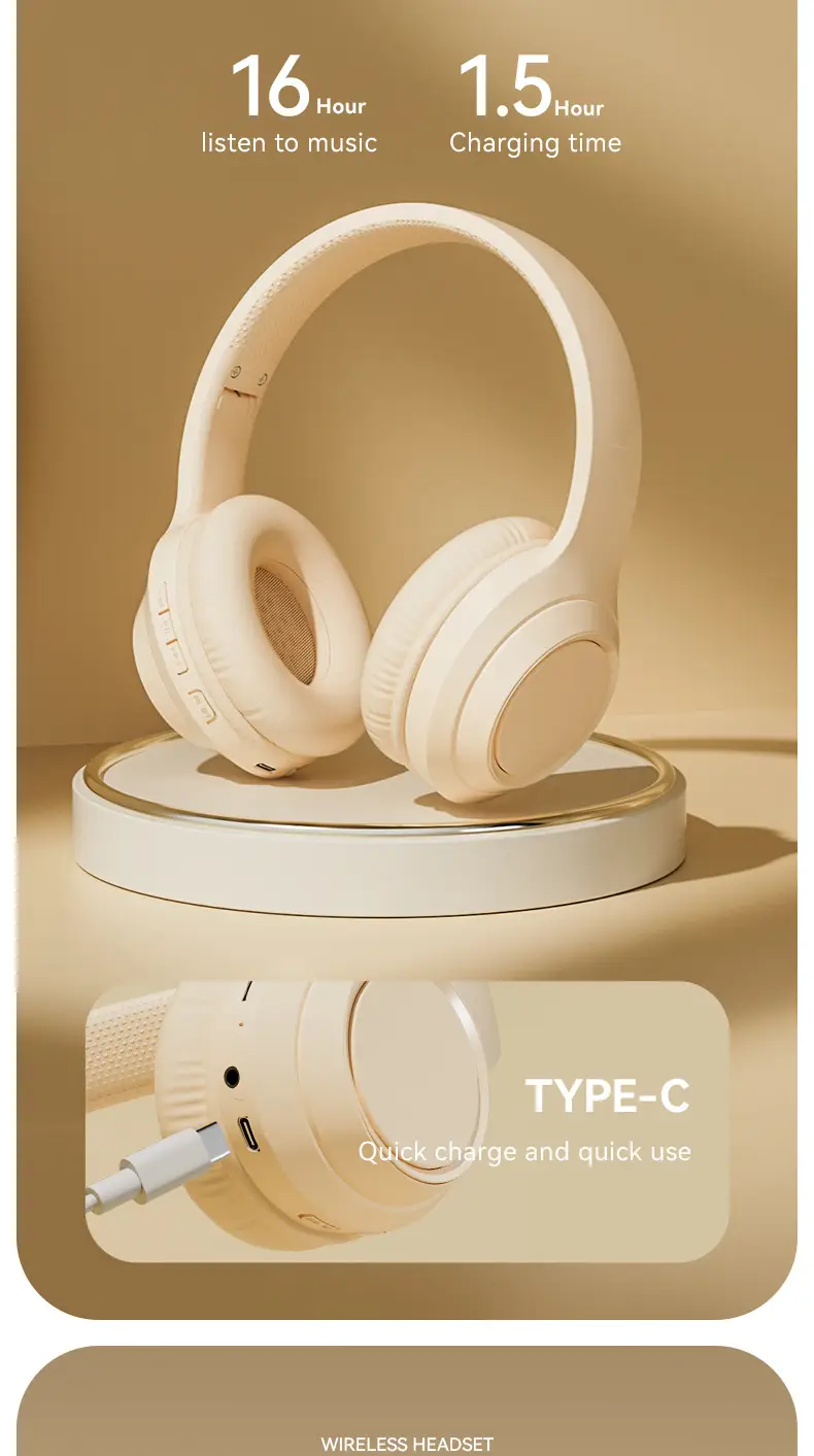 Cross-border Wireless Bluetooth Headset Long Life Solid Color — feature 8