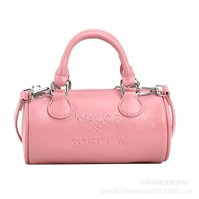 Silver Cylindrical Handbag for Women 2023 New Trend - Image 9