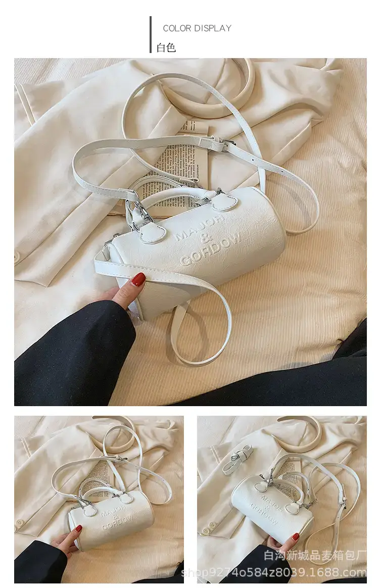 Silver Cylindrical Handbag for Women 2023 New Trend — feature 14