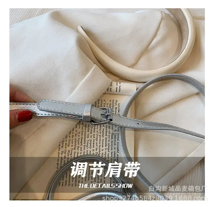 Silver Cylindrical Handbag for Women 2023 New Trend — feature 8