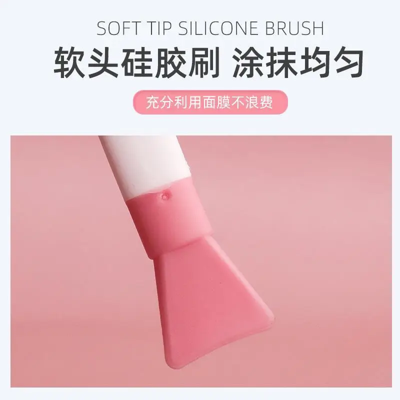 Double Head Silicone Mask Brush for Face Scraper & Makeup Tool - Image 3