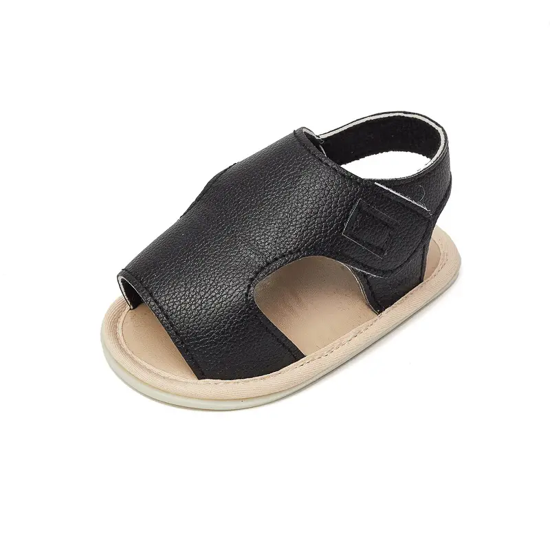 Spring and summer baby casual soft rubber bottom shoes 0-18 months baby double Velcro PU toddler shoes Baby Shoes sandals - Image 8