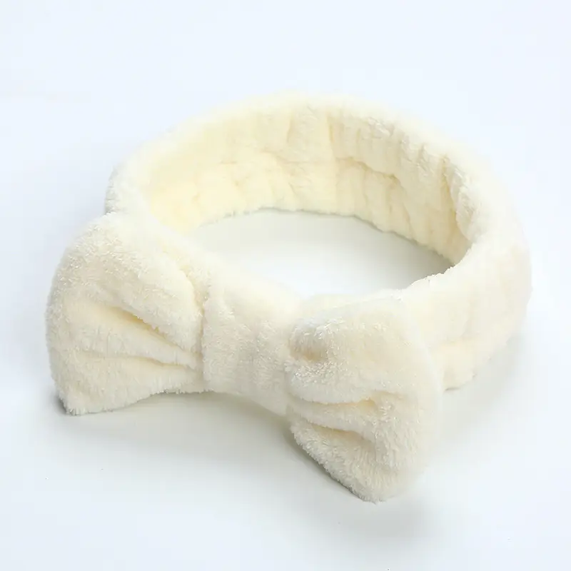Blue Velvet Bow Headband for Women - Image 2
