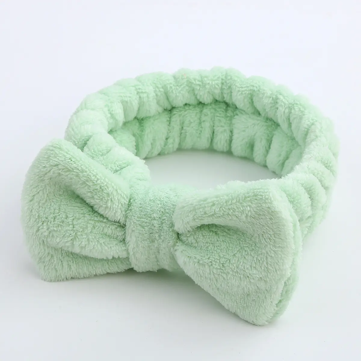Blue Velvet Bow Headband for Women - Image 14