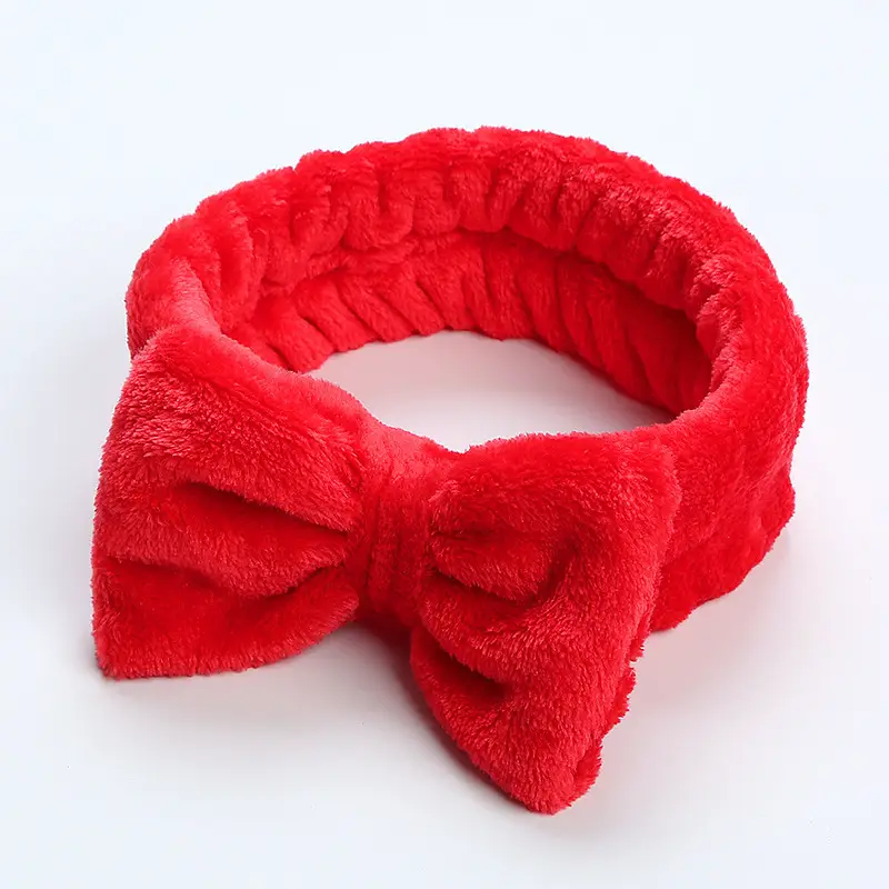 Blue Velvet Bow Headband for Women - Image 8