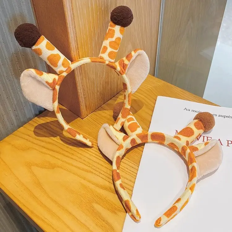 Cute Giraffe Headband with Antlers for Girls - Image 6