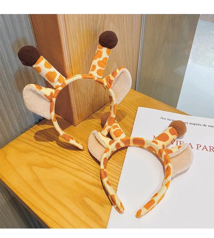 Cute Giraffe Headband with Antlers for Girls — feature 10