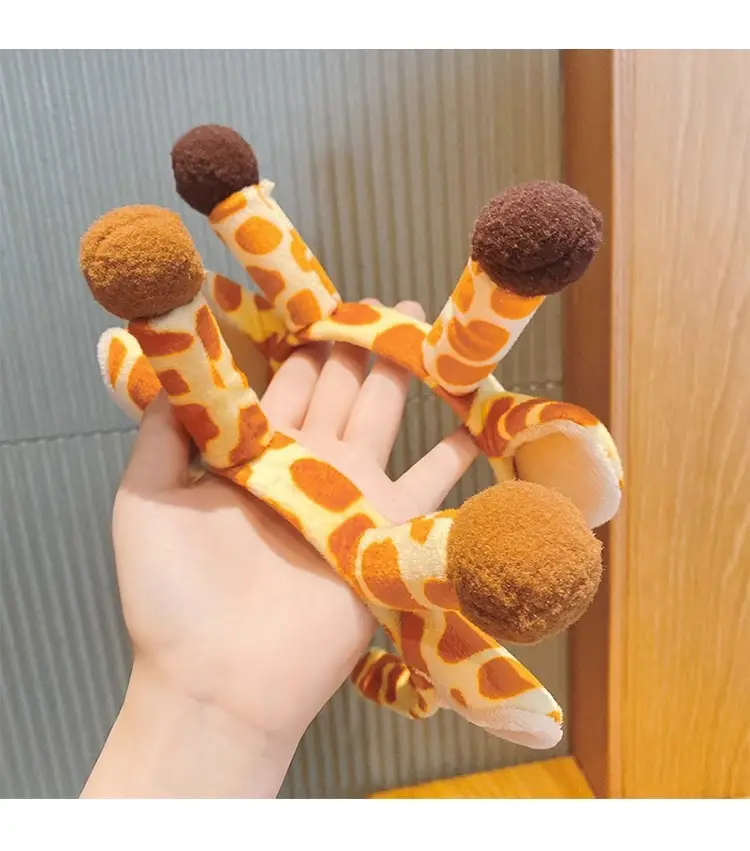 Cute Giraffe Headband with Antlers for Girls — feature 12