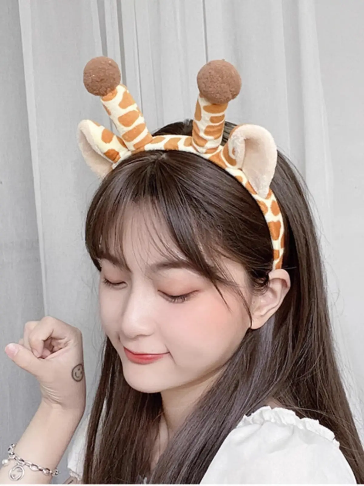 Cute Giraffe Headband with Antlers for Girls — feature 18
