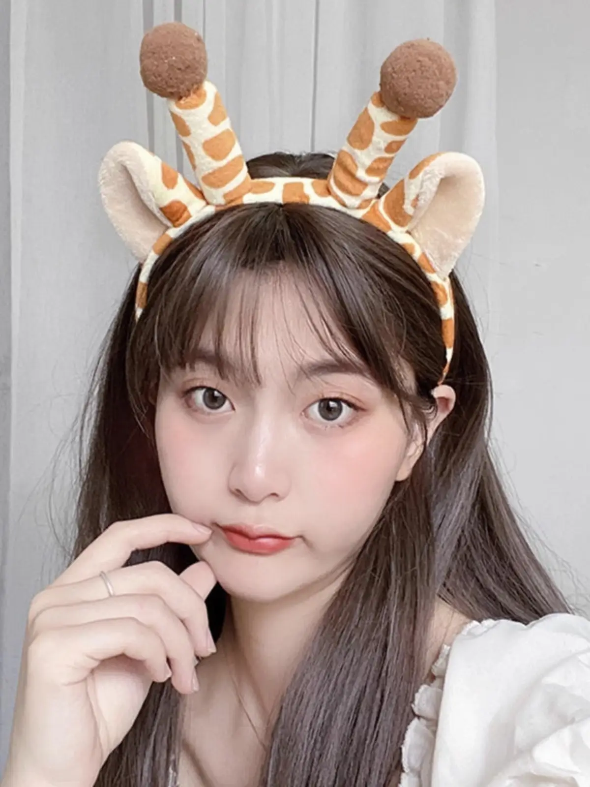Cute Giraffe Headband with Antlers for Girls — feature 20