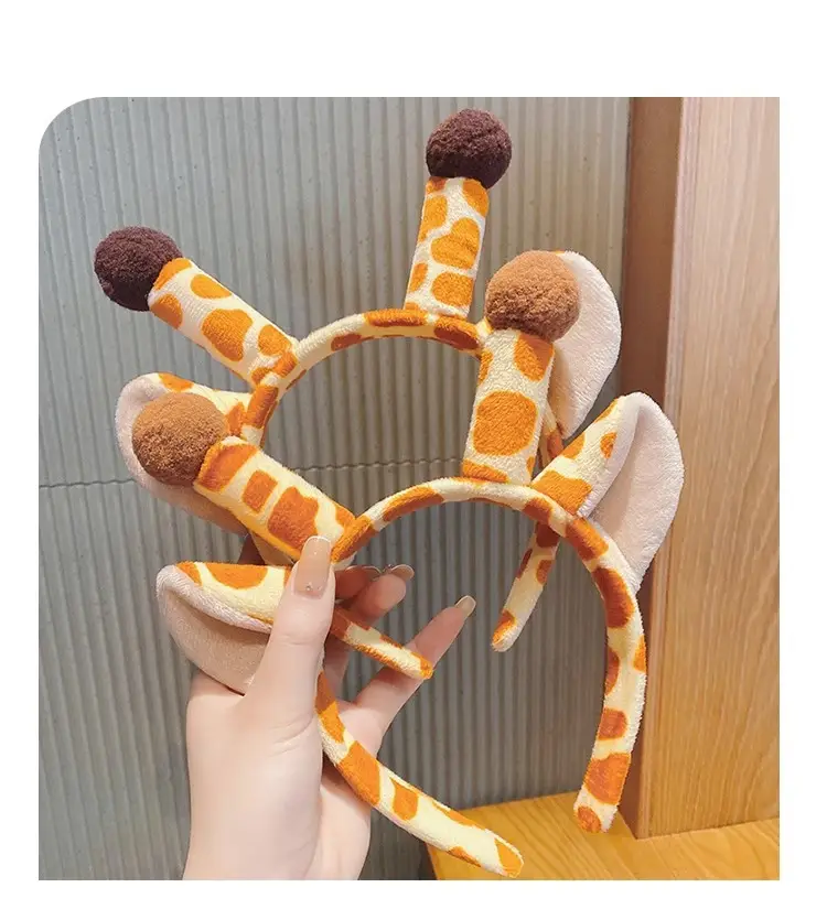 Cute Giraffe Headband with Antlers for Girls — feature 8