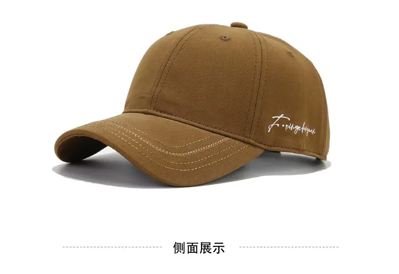 Men's Gray Embroidered Baseball Cap with Sunshade — feature 6