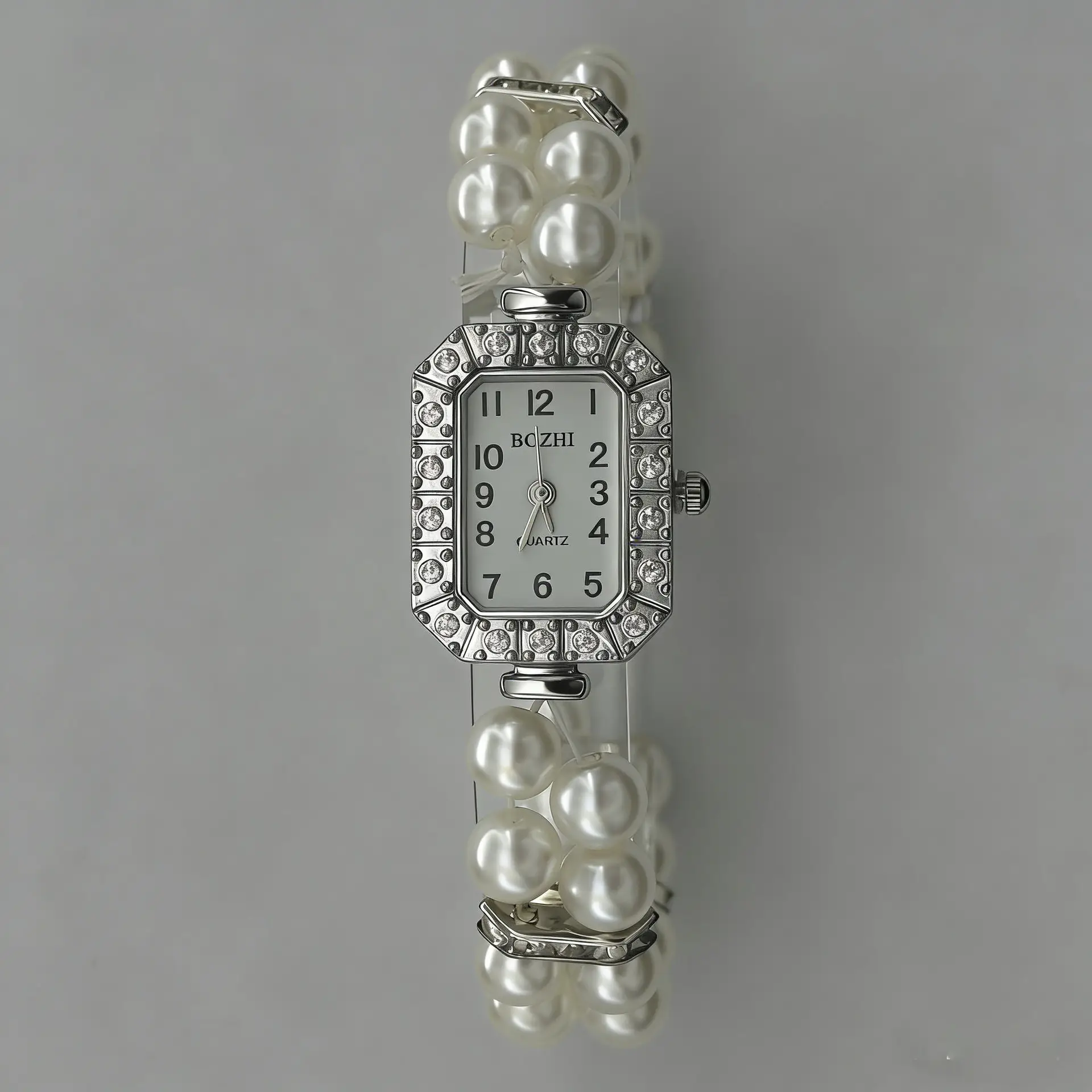 Women's Pearl Cross Bracelet Quartz Watch with Crystal Accents — feature 29