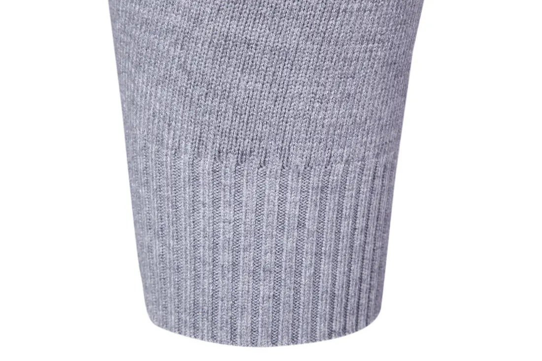 Men Navy Turtleneck Long Sleeve Sweater — feature 16