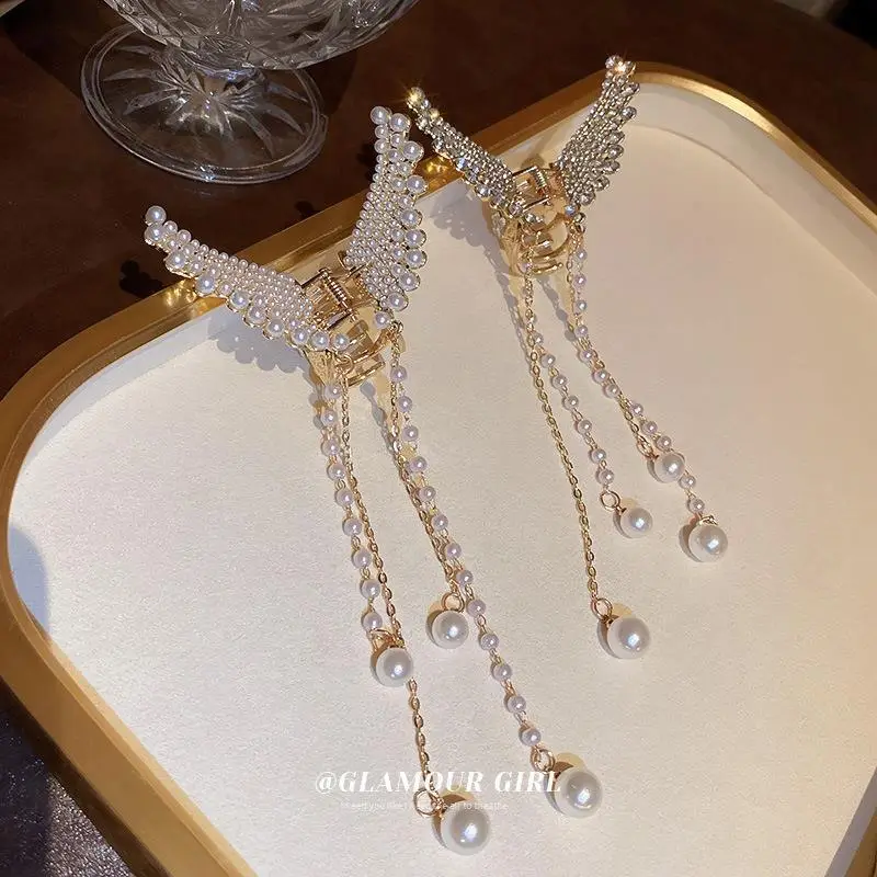 Elegant Pearl Tassel Hairpin for Women - Image 3