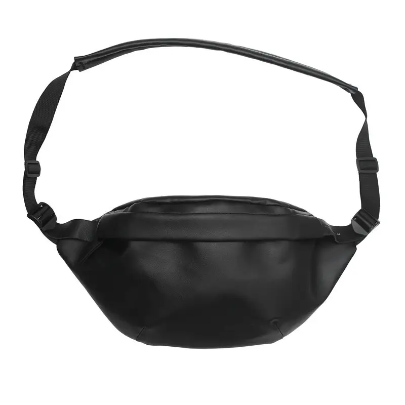 Women PU Chest Bag Black Couple Shoulder Crossbody - Image 8