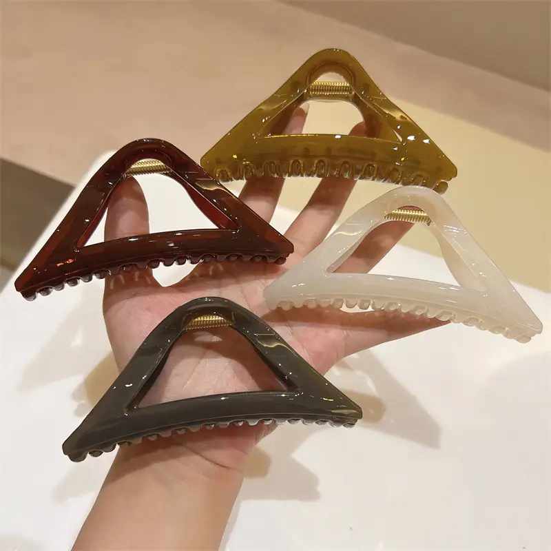 Korean Hollow Triangle Hairpin Clip for Ponytail
