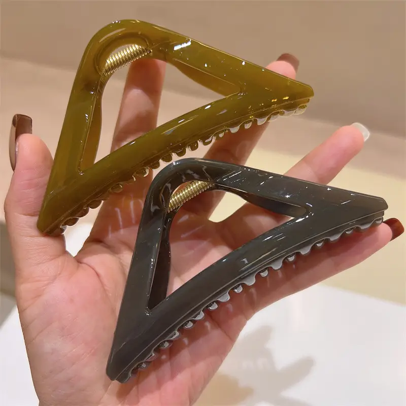 Korean Hollow Triangle Hairpin Clip for Ponytail