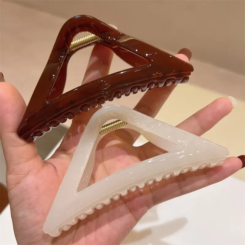 Korean Hollow Triangle Hairpin Clip for Ponytail