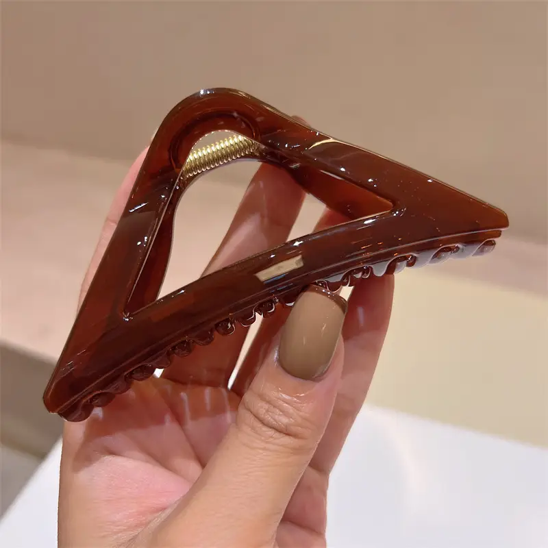 Korean Hollow Triangle Hairpin Clip for Ponytail