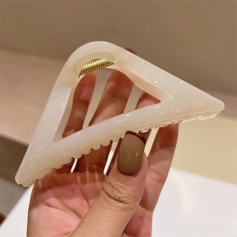 Korean Hollow Triangle Hairpin Clip for Ponytail