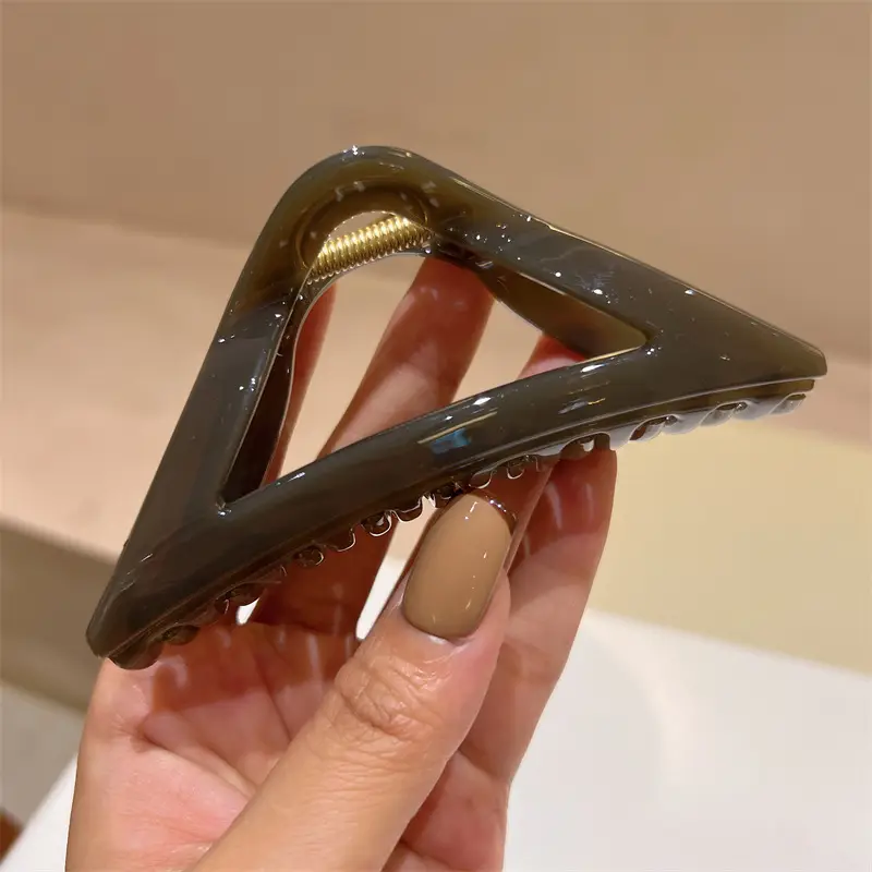 Korean Hollow Triangle Hairpin Clip for Ponytail