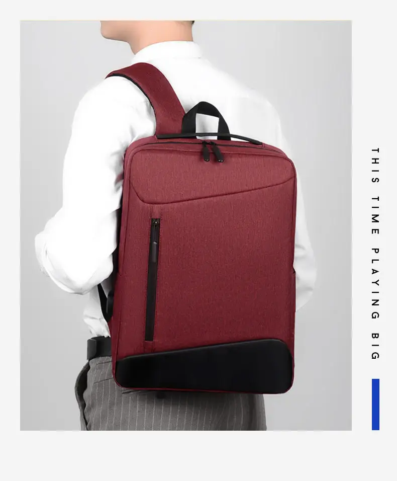 Cross-Border Printable Logo Multifunctional Backpack Computer Business Commuter Backpack Oxford Cloth Laptop Backpack — feature 11
