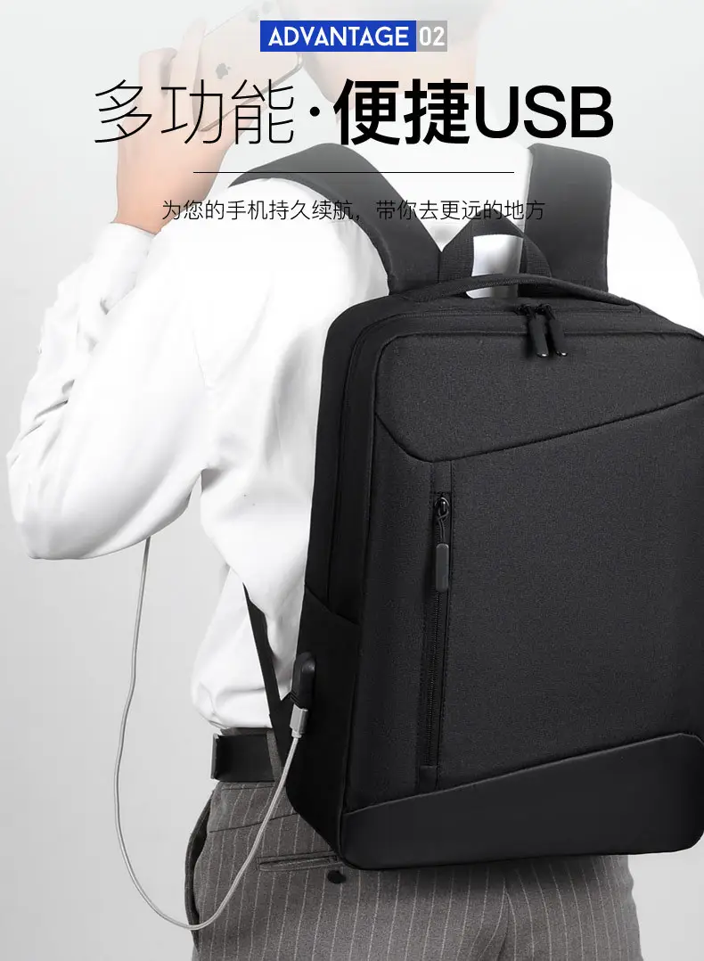 Cross-Border Printable Logo Multifunctional Backpack Computer Business Commuter Backpack Oxford Cloth Laptop Backpack — feature 13