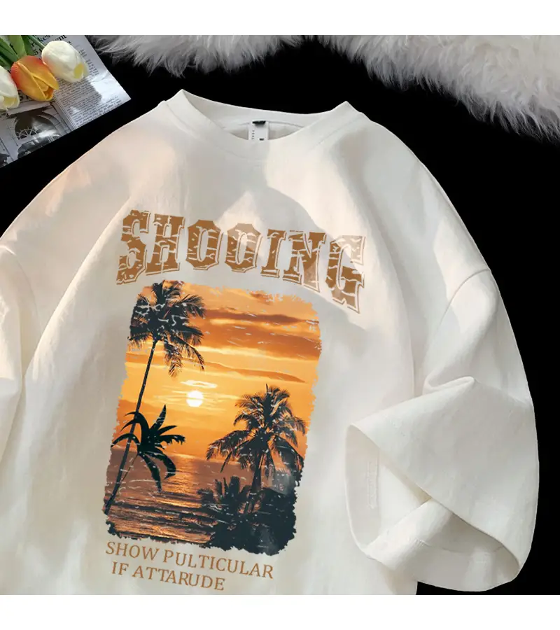 Retro Short Sleeve T-Shirt Black Summer Style — feature 10