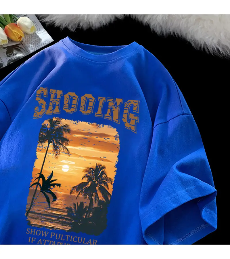 Retro Short Sleeve T-Shirt Black Summer Style — feature 14
