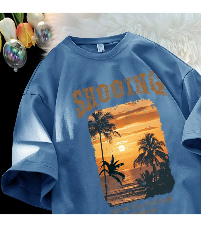 Retro Short Sleeve T-Shirt Black Summer Style — feature 15