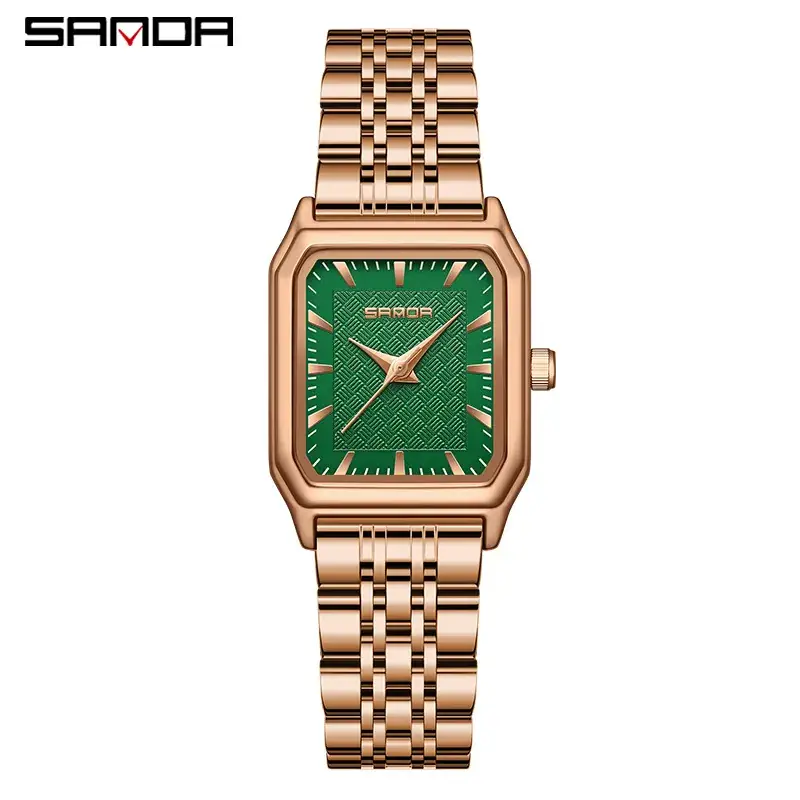 Sanda New Square Women's Quartz Watch Stud Elegant Waterproof