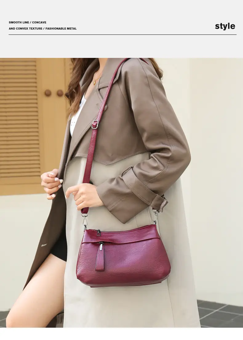 Stylish Red Shoulder Crossbody Bag for Women — feature 29