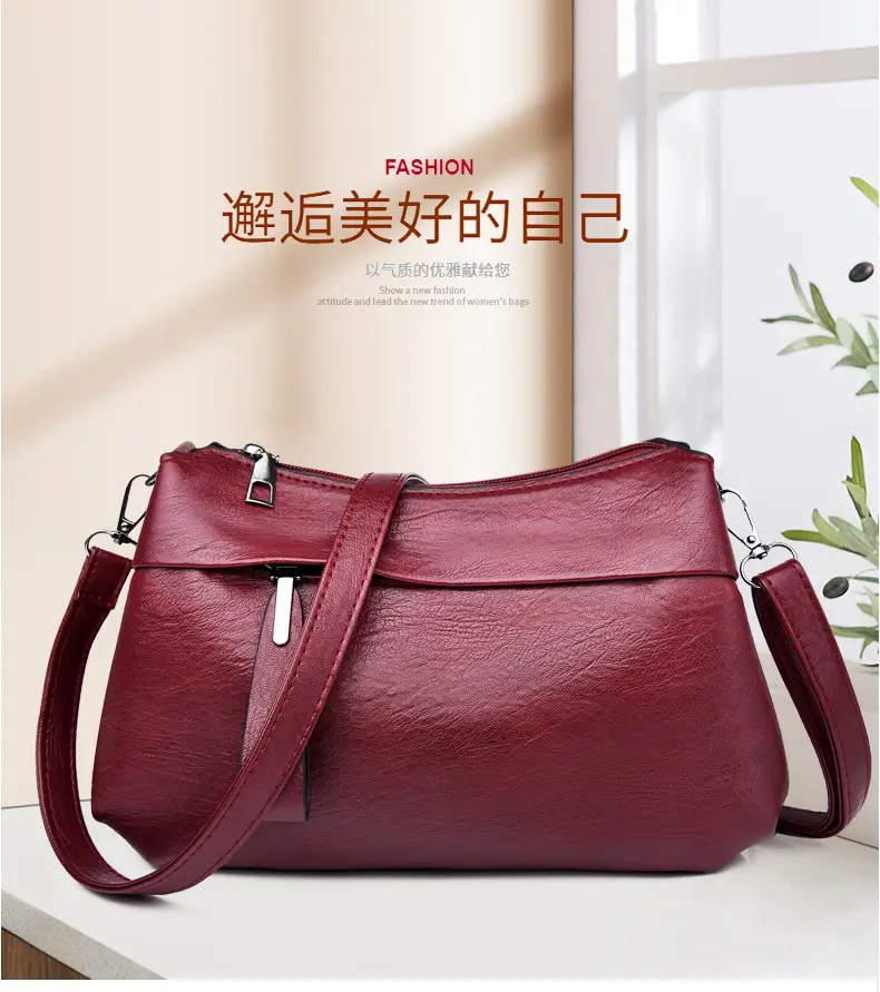 Stylish Red Shoulder Crossbody Bag for Women — feature 5