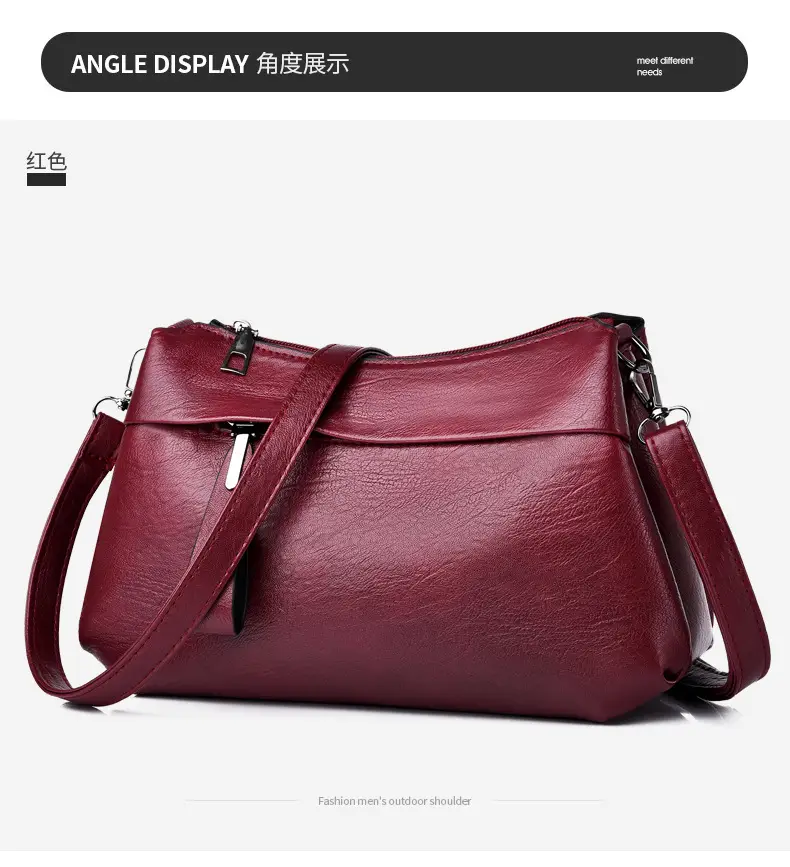 Long + Short Shoulder Strap Red