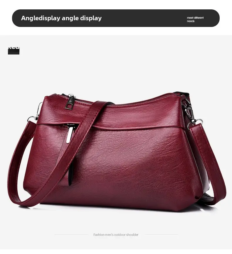 Stylish Red Shoulder Crossbody Bag for Women
