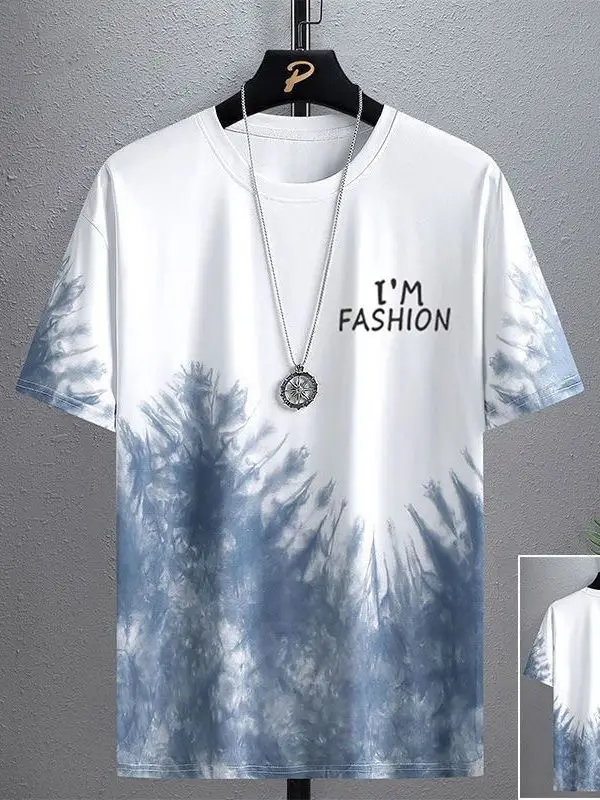 Men's Black Graphic T-Shirt with Tower Design Large - Image 8