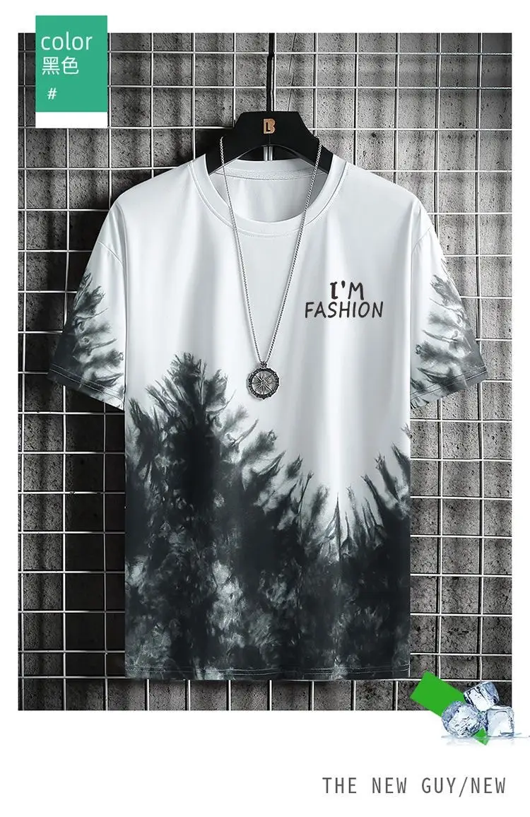 Men's Black Graphic T-Shirt with Tower Design Large — feature 9
