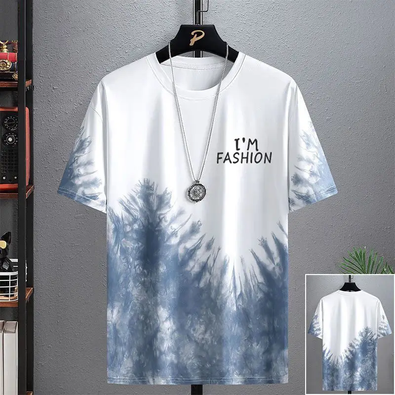 Men's Black Graphic T-Shirt with Tower Design Large - Image 2