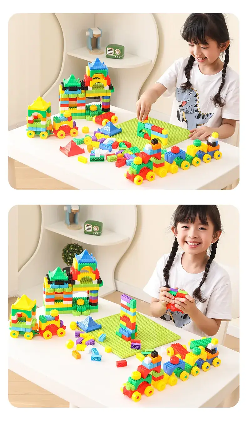 Children's Plastic Building Blocks Educational Multi-Functional Toys — feature 16