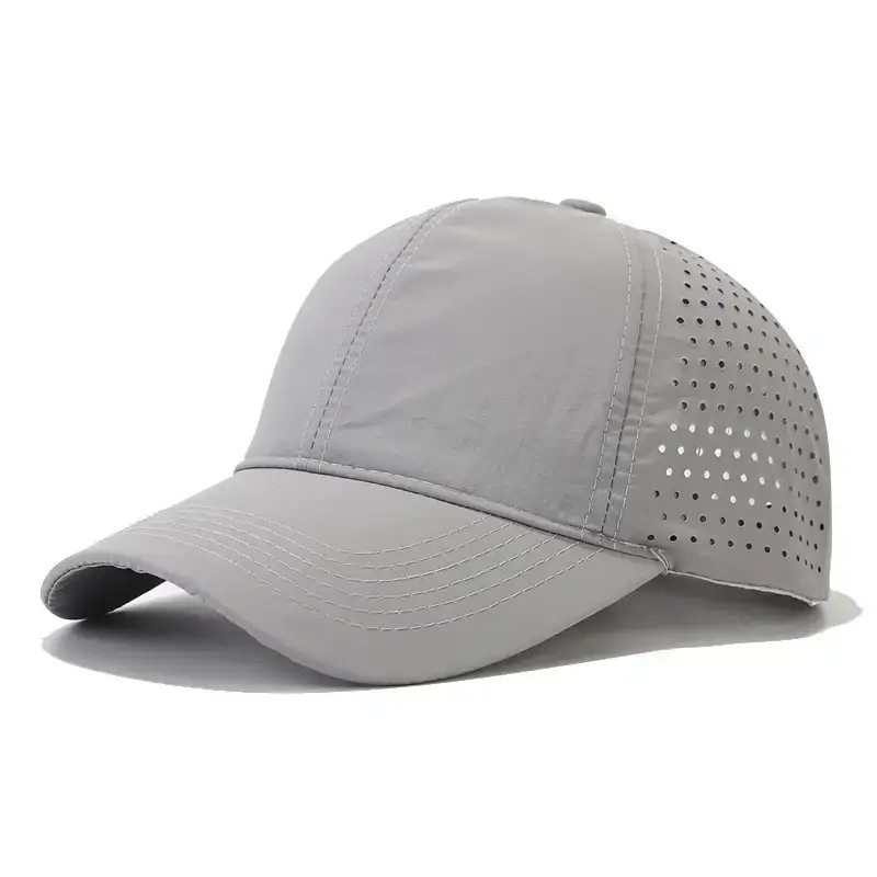 White Mesh Baseball Cap for Men Outdoor Sun Protection - Image 9