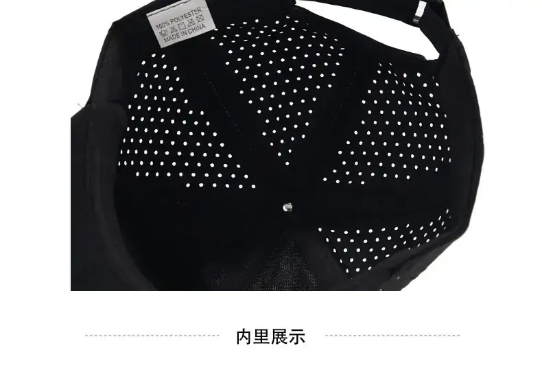 White Mesh Baseball Cap for Men Outdoor Sun Protection — feature 7