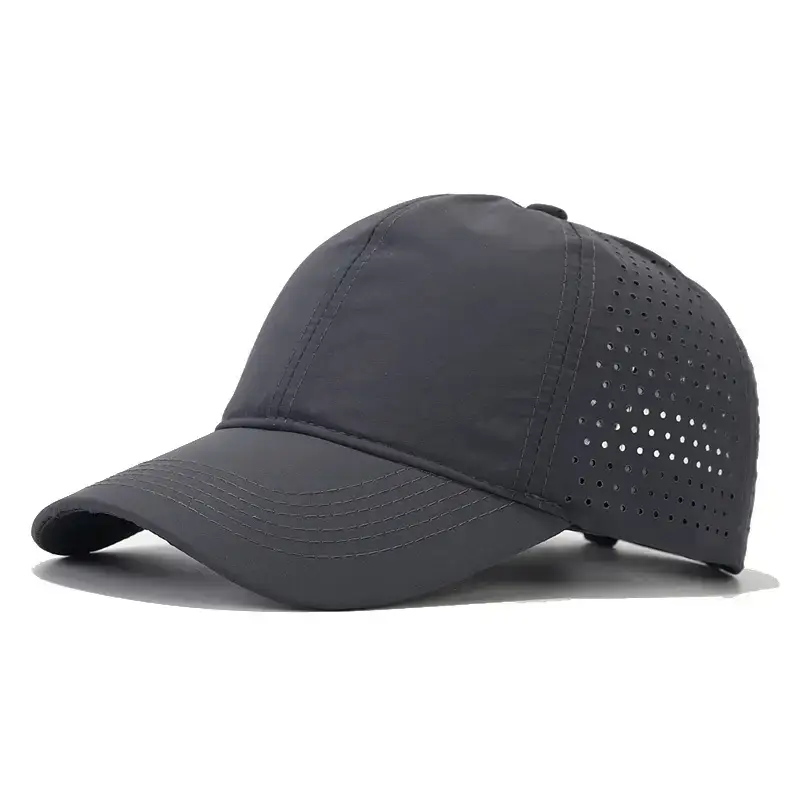 White Mesh Baseball Cap for Men Outdoor Sun Protection - Image 2