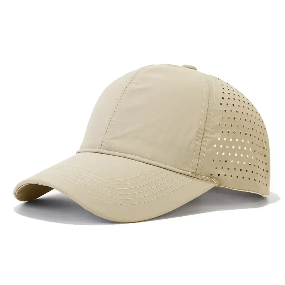 White Mesh Baseball Cap for Men Outdoor Sun Protection - Image 7