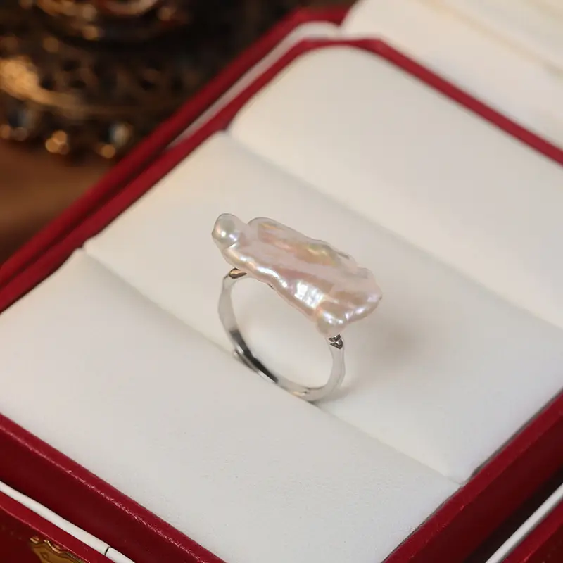 Retro Pearl Ring S925 Full Body Sterling Silver - Image 6