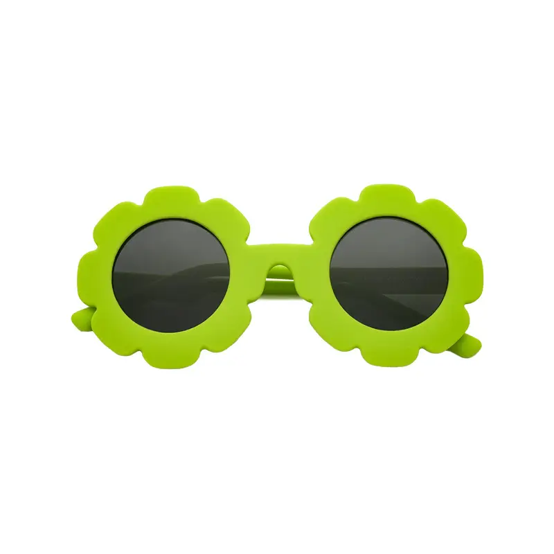Blue Sunflower Silicone Kids Sunglasses UV Protection