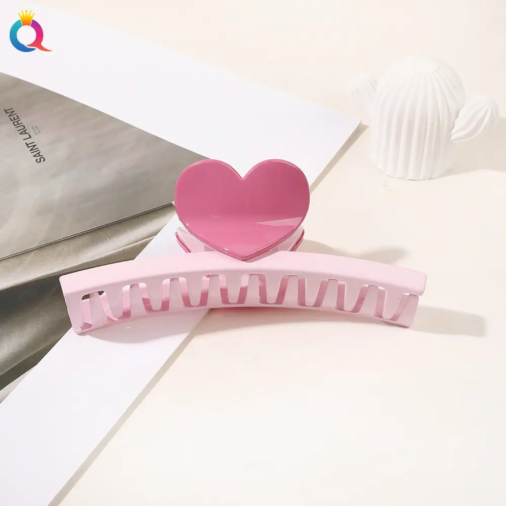 Blue Heart-Shaped Hair Clip for Women - Image 13