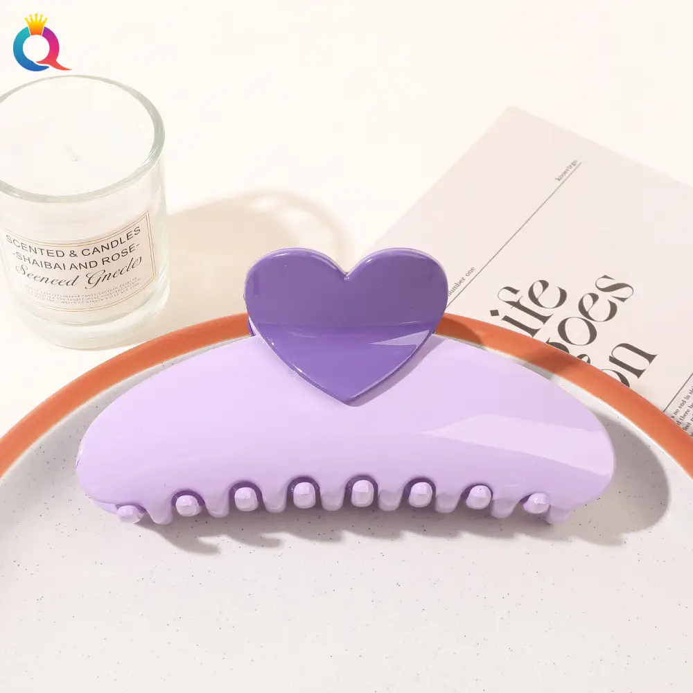 Blue Heart-Shaped Hair Clip for Women - Image 24