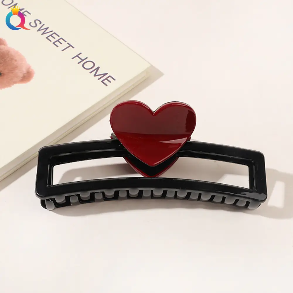 Blue Heart-Shaped Hair Clip for Women - Image 25