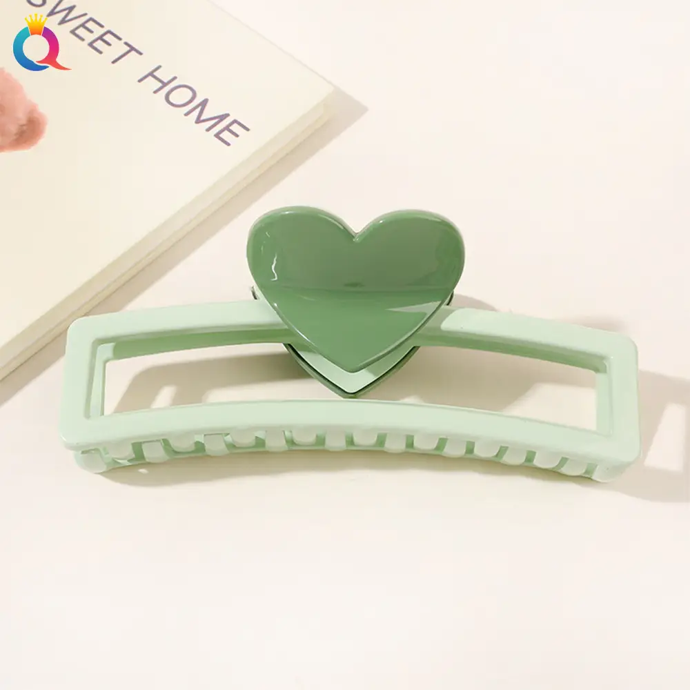 Blue Heart-Shaped Hair Clip for Women - Image 32